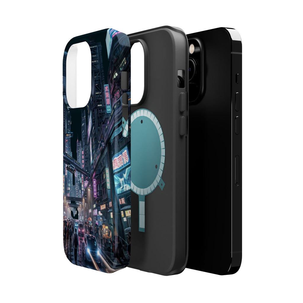 Phone Case | Cyberpunk City Magnetic Impact-Resistant Phone Cover