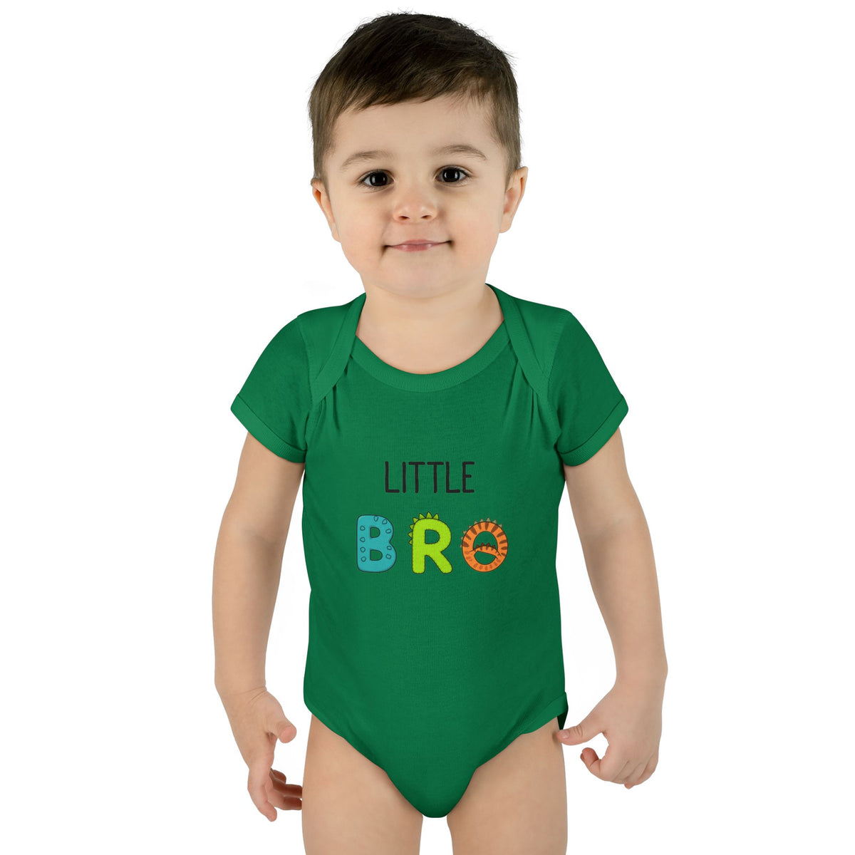 Little Bro Dino Letters Onesie