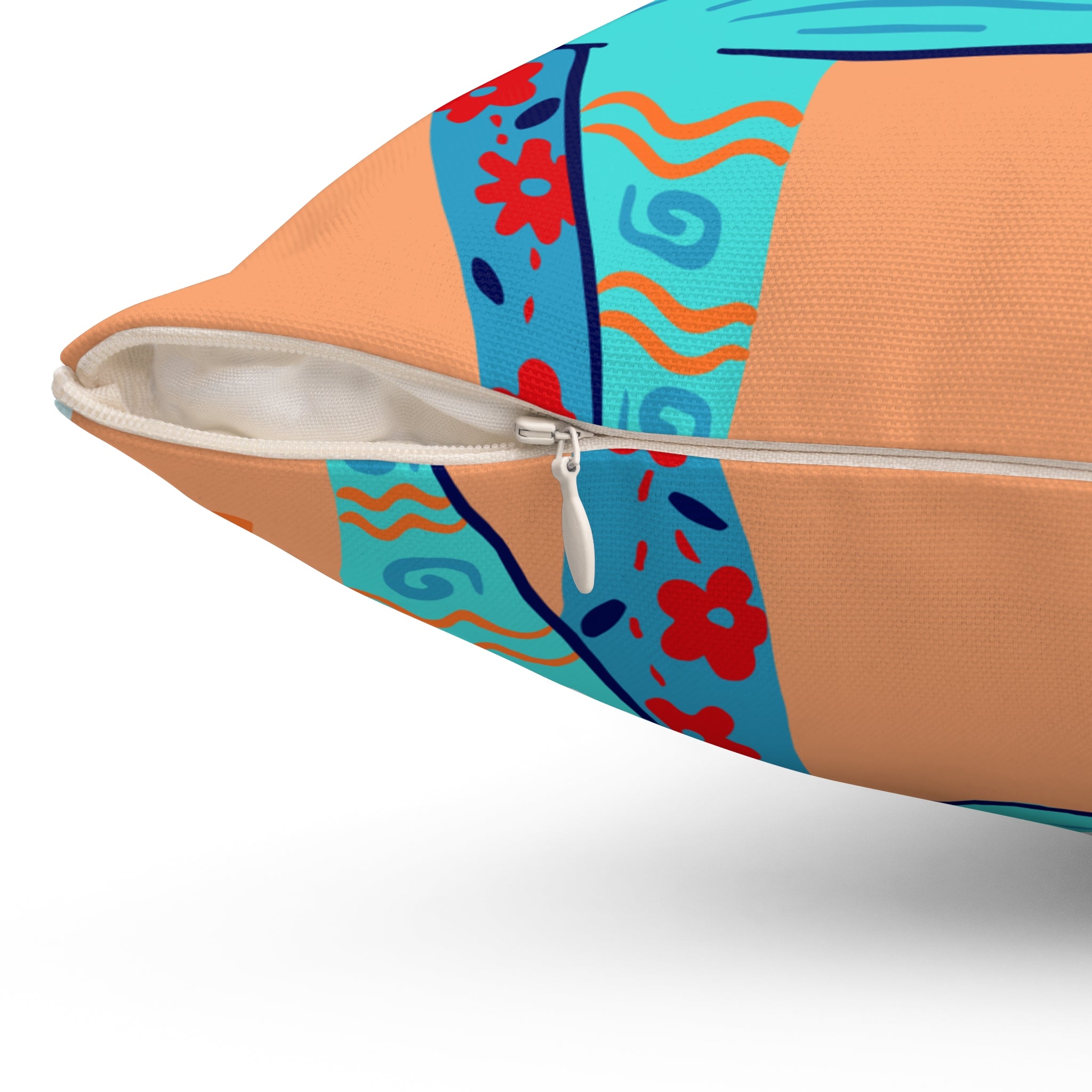 Throw Pillow | Boho Folk Art Fox Decorative Pillow