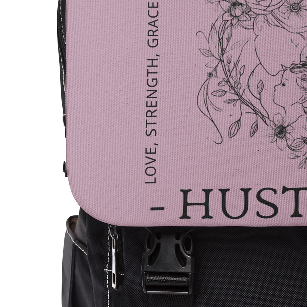 Mauve Floral Mom Life Hustle Backpack