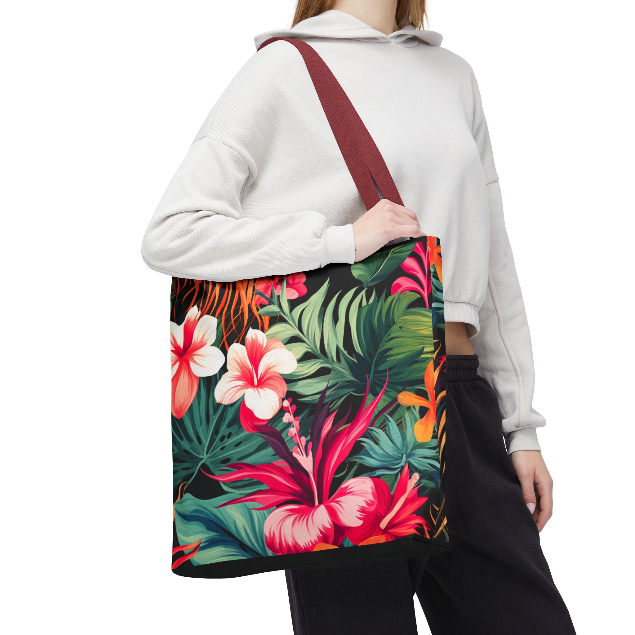 Tote Bag | Vibrant Tropical Beach & Market Tote