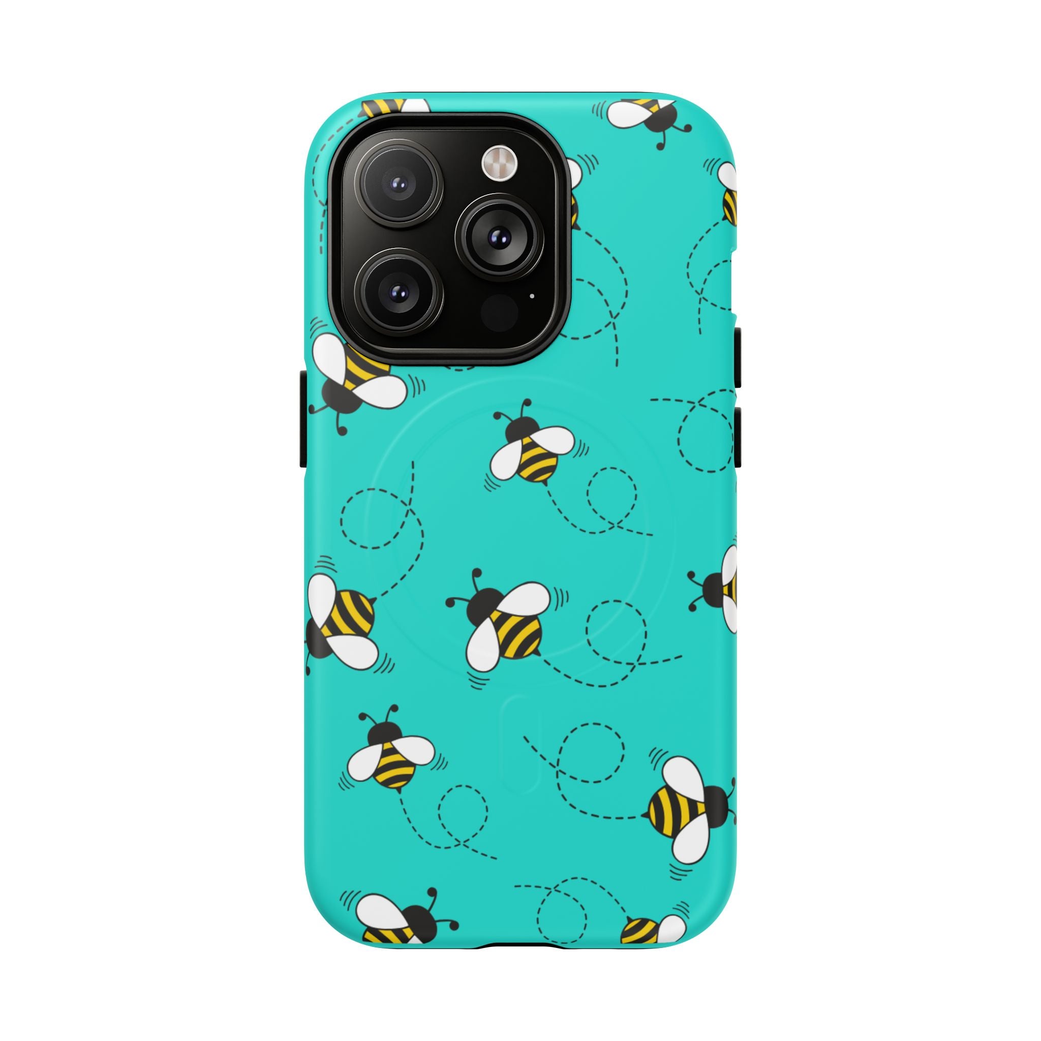 Phone Case | Cute Turquoise Bumblebee Tough Magnetic Phone Case