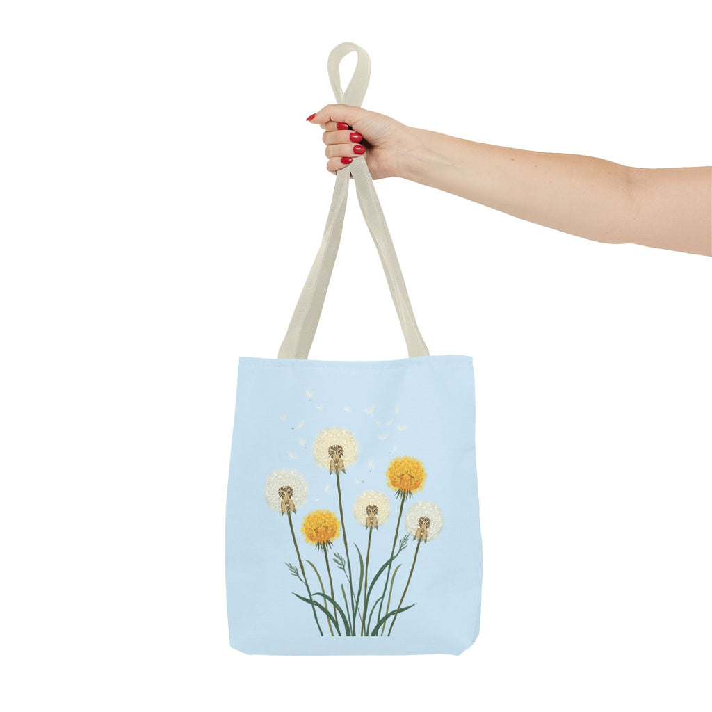 Tote Bag | Dandelions on Light Blue Background